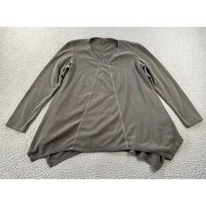 Cut Loose T-Shirt Womens XL Asymmetrical Lagenlook Cotton Tencel Blend USA Made